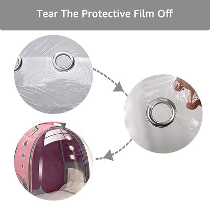 Cat Bubble Carrying Bag, Backpack Carrier for Small Medium Dogs Cats, Airline Approved Travel Space Capsule Pet Carrier Dog Hiking Backpack - Pink