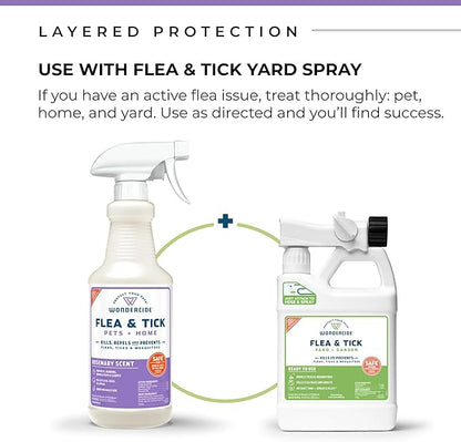 Wondercide - Flea, Tick & Mosquito Spray for Dogs, Cats, and Home - Killer, Control, Prevention, Treatment - with Natural Essential Oils - Pet and Family Safe - Rosemary 16 oz