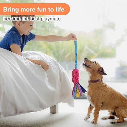 Wodoca Dog Tug Toy - Aggressive Chewer Rope Toy with Strong Squeak, Ideal for Large Dogs, Easy to Clean, Hand Made