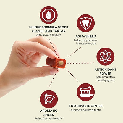 Ark Naturals Protection+ Brushless Toothpaste, Dog Dental Chews for Small Breeds, Prevents Plaque & Tartar, Freshens Breath, 35oz, 1 Pack, Red