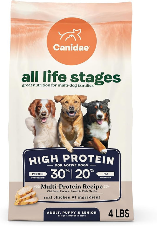 Canidae All Life Stages High Protein Dry Dog Food, Multi-Protein Recipe, 4 lbs.
