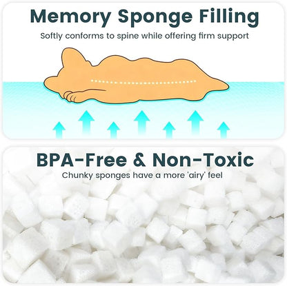 Petinstinct Cat Bed, 22 Inch Washable Corduroy Cat and Small Dog Bed with Removable Cover & Anti-Slip Bottom, Calming Comfort Pet Bed for Pets up to 15 lbs (Gray)