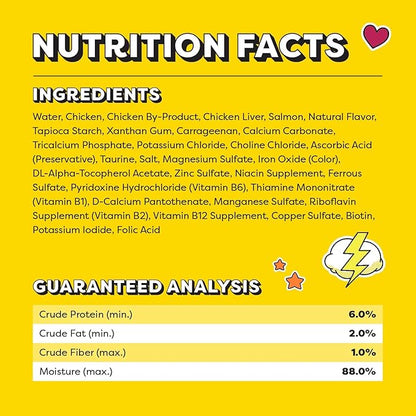 Temptations Lickable Spoons Adult Wet Cat Treat, Tasty Chicken and Savory Salmon Flavor, 4 Spoons, Pack of 12 (48 Total Treats)