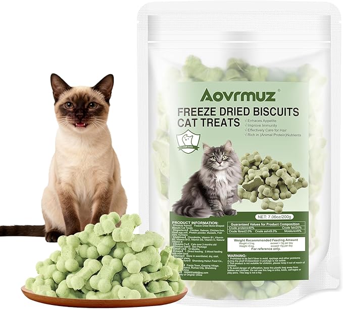 Freeze Dried Cat Treats All Natural Healthy Chicken Chewy Cats Snacks for All Breed