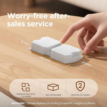 ATMZIQXR Cat Water Fountain Filters: Cat Fountain Filter Replacement (12 Pcs) - 3 Months Set of Replacement Filters for ATMZIQXR Pet Fountains S18 - Contains 6 Carbon Filters + 6 Sponges Filters