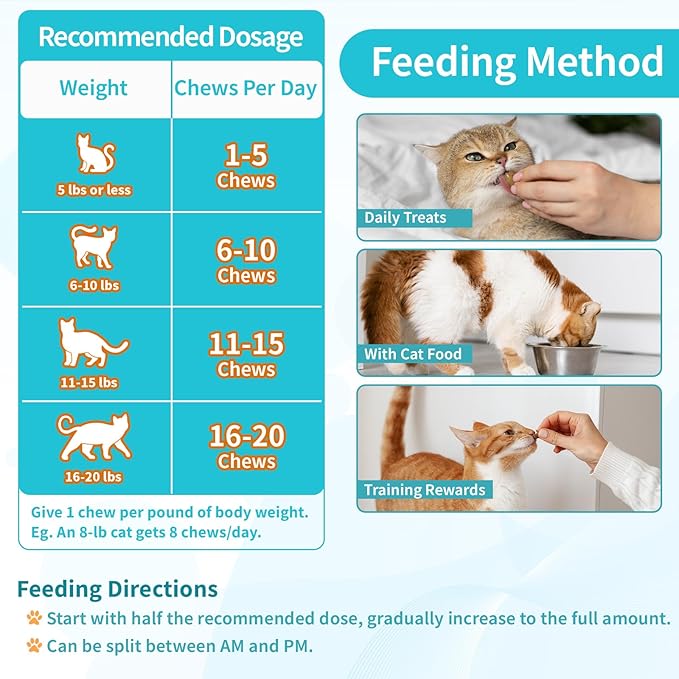 Cat Calming Treats, 500 Crunchy & Creamy Calming Cat Treats with Melatonin, Chamomile for Cats Stress and Anxiety Relief - Travel, Boarding, Vet Visits, Separation Anxiety, Chicken and Krill Flavored