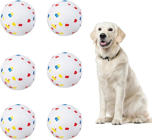 Pet Prime 2.5" ETPU Dog Balls 6-Pack,for Upgraded Max Automatic Ball Launchers,Interactive Training & Fetch Toys,Durable High-Bounce Chew-Resistant Ball for Large Dogs