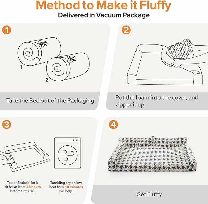 Orthopedic Dog Beds for Medium Dogs Washable, Detachable Side Bolster and Pillow, Medium Dog Sofa with Memory Foam, with Removable Cover and Non-Slip Bottom, Grey (Grey, M (28"x22.8"x9.4"))