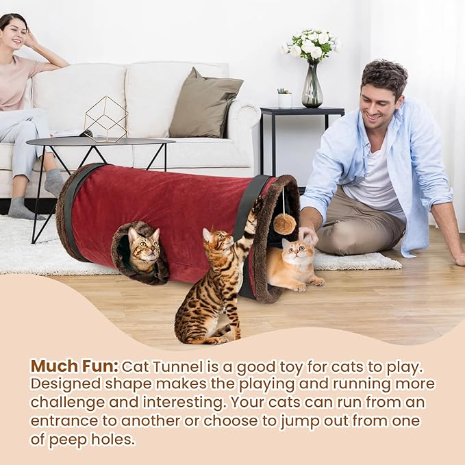 Hanging Cat Hammock, Cat Shelves, Cages for Pets, Cat Tunnel, Hanging Soft Pet Bed for Kitten Ferret Puppy Rabbit or Small Pet