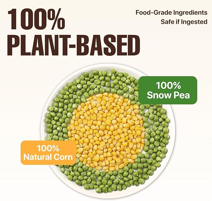 Michu Tofu Cat Litter Natural Clumping Tofu Cat Litter, Fast Clumping and Easily Scoop-able 5.5lb/88oz 5 Scents - Rainbow Combo, 6 Pack