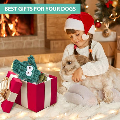 Squeaky Plush Stuffed Pet Toys With Crinkle Paper - Interactive Tug of War for Small, Medium, Large Dogs - Cute Puppy Toy to Keep Them Busy