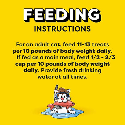 Temptations Classic Crunchy and Soft Cat Treats, Savory Salmon Flavor, 30 oz. Tub