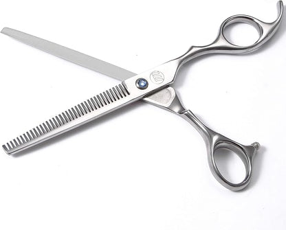 Professional Dog Grooming Scissors Set, 7 Inch/8 Inch Pet Grooming Scissors Chunkers Shears for Dog, Curved Dog Grooming Scissors, Thinning Shears for Dog with Grooming Comb