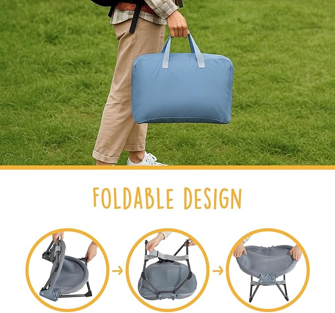 KITTY KINGDOM Elevated Cat Hammock Bed, Foldable No-Assembly Cat Bed with Breathable Mesh for Indoors and Outdoors Use, Lightweight Raised Pet Bed for Cats and Small Dogs