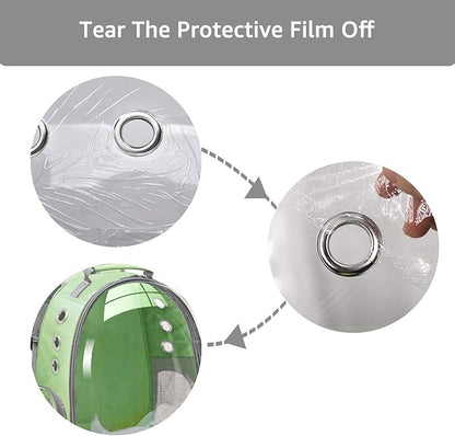 Travel Backpack Bubble Carrying Bag for Small Medium Dogs Cats, Space Capsule Pet Carrier Dog for Hiking, Airline Approved - Green