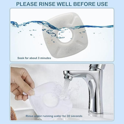 22 Pack(10 Replacement Filters+10 Pre-Filter Sponges+2 Brushes) Cat Water Fountain Filters Replacement,Compatible with VEKEN 67oz/2L,95oz/2.5L,135oz/4L Automatic Pet Fountain Cat Water Dispenser