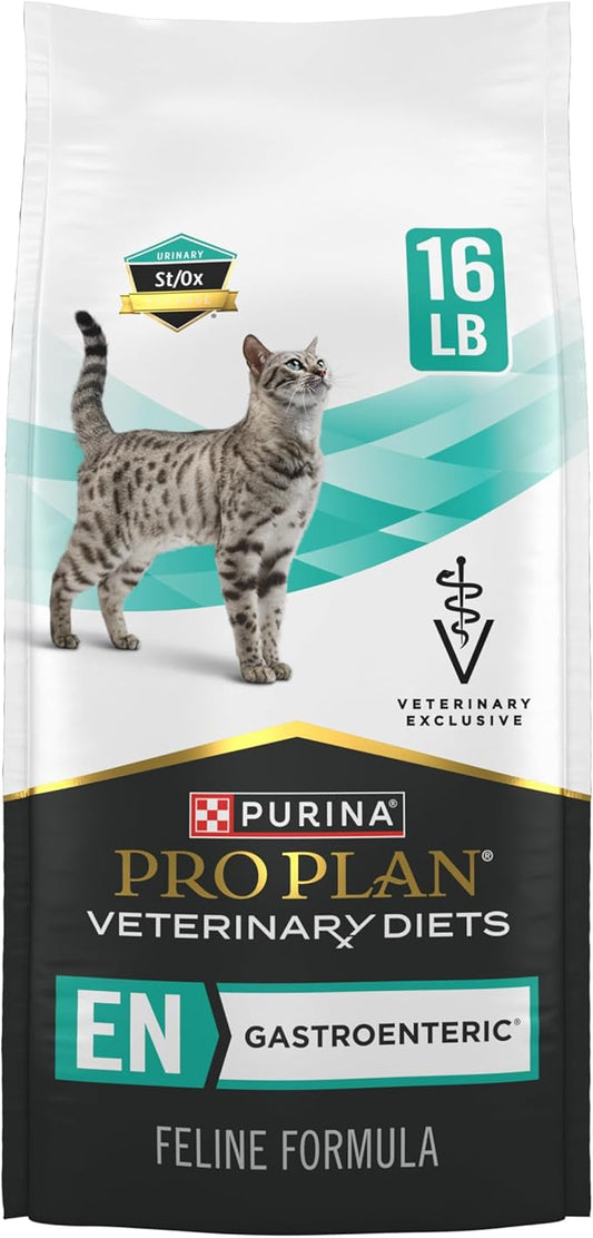 Pro Plan Veterinary Diets Purina EN Gastroenteric Feline Formula Dry Cat Food - 16 lb. Bag