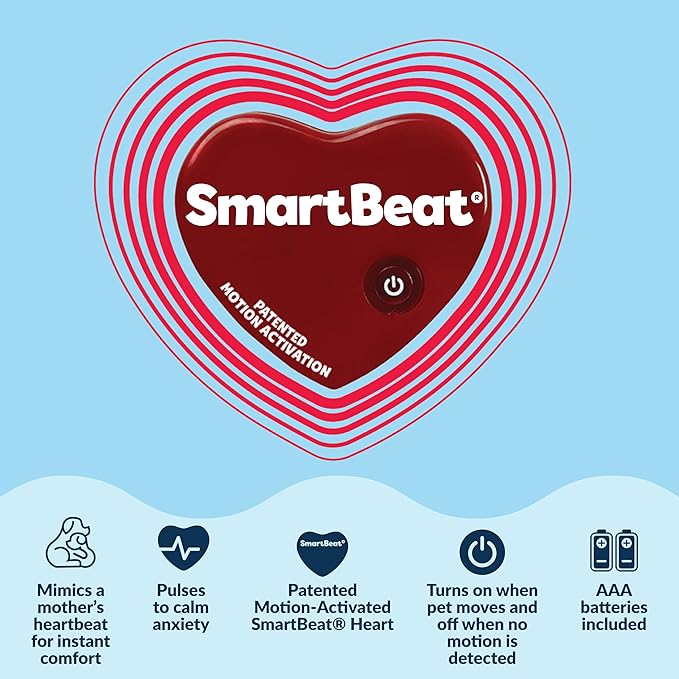 Snuggle Puppy Original Toys - Heartbeat Puppy for Dogs - Pet Anxiety Relief and Calming Aid - Comfort Dog Toys for Behavioral Training