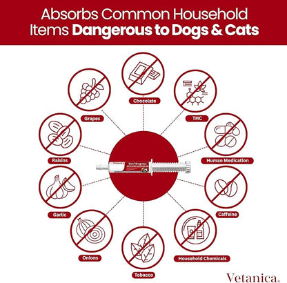 PawMergency – Activated Charcoal First Aid Kit Emergency Rescue for Dogs, Cats, Puppy & Pet Poison Kit, Camping Survival Remedy Essential,Oral Anti Diarrhea Digestive Paste Ready Absorb Toxins (30mL)