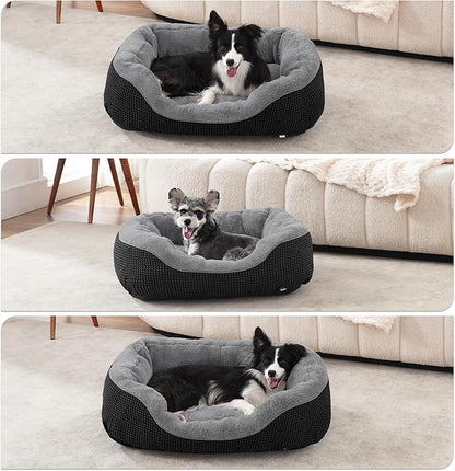 INVENHO Small Dog Bed Orthopedic Warming Soft Calming Sleeping Durable with Anti-Slip Bottom