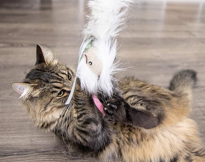 SmartyKat Chitter Critter Squirrel Electronic Sound Plush Kicker Cat Toy, Battery Powered - Gray, One Size (Pack of 2)