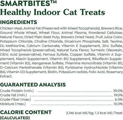 Greenies Feline Smartbites Healthy Indoor Cat Treats, Tuna Flavor, 16 oz. Tub
