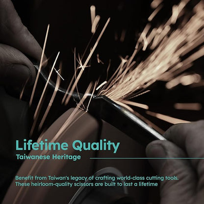 8” Dog Grooming Scissors｜VG10 Japanese Steel Professional Pet Grooming Shears for Cats & Dogs｜Clean Cut & Precise Trimming｜Lightweight Ergonomic Handcrafted Design｜K9 Shears