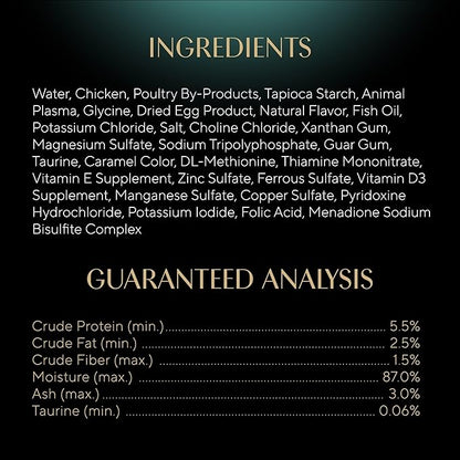Sheba Gravy Indulgence Adult Wet Cat Food Chicken Entree in Extra Gravy, 2.6 oz. Twin-Pack Trays (24 Count, 48 Servings)