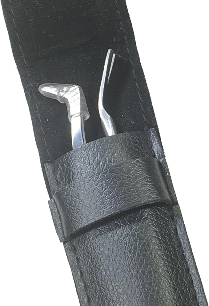 eTradewinds Tick Remover Tool | Tick-Off Pro | Hygienic All Stainless Steel Tick Removal Tool with Leather Case (4-Pack)