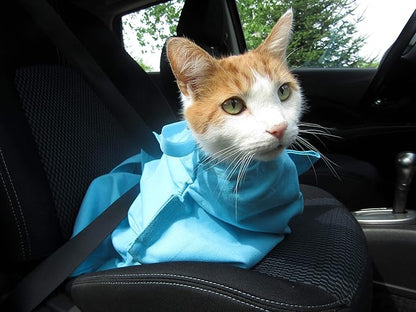 Cozy Comfort Carrier - Large Green Cat Carrier, Cat Holder for Cutting Nails, & Cat Carrier Pouch for Vet Visits, Medication Administration, Dental Care, & Travel