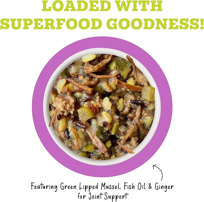 Weruva Awesome Bouncy Wet Dog Food, Beef & Brown Rice, 6oz Can (Pack of 8)