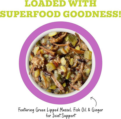 Weruva Awesome Bouncy Wet Dog Food, Beef & Brown Rice, 6oz Can (Pack of 8)