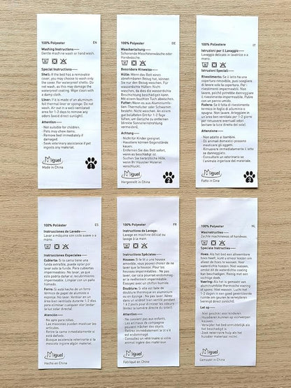 Miguel Dog Bed with Removable Cushion/Pillow for Medium Small Dogs, Washable Pet Bed with Side Easy to Wash Puppy Bed, Large Rectangle Cat Bed for Indoor Cat with Anti-Slip Bottom, Dark Gray 25 Inch