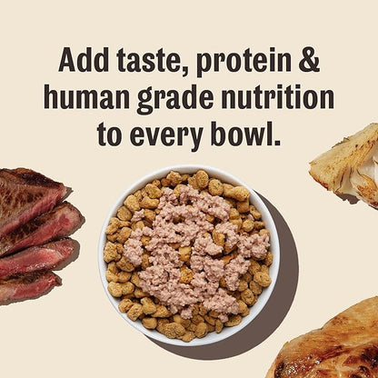 The Honest Kitchen Human Grade Meal Booster: 99% Turkey & Duck Dog Food Topper, 5.5 oz (Pack of 12)