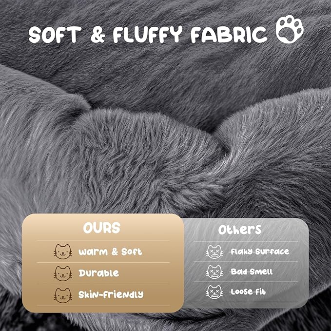 MoNiBloom 77 Inch Cat Tree Tower for Indoor Cats Large Adults, Tall Cat Tower with Scratching Post, Multi-Level Furniture Activity Center with Cat Condo Pet Play House, Smoky Grey