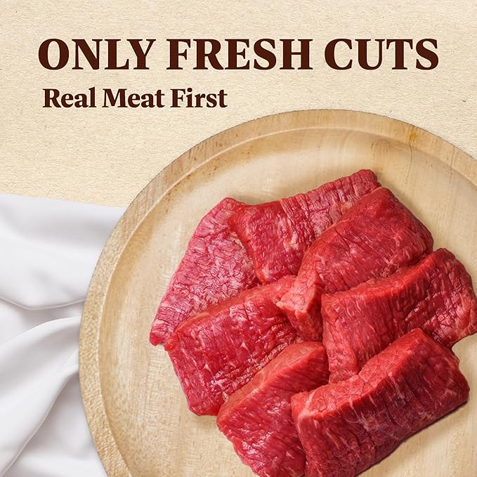 AFreschi Buffalo Dog Treats, All-Natural, Hypoallergenic, High Protein, Low Fat, Human Grade Puppy Chews – Healthy Grain-Free Training Treats, 4oz Jerky Strips