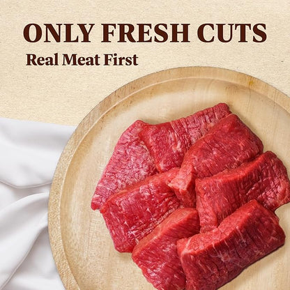 AFreschi Buffalo Dog Treats, All-Natural, Hypoallergenic, High Protein, Low Fat, Human Grade Puppy Chews – Healthy Grain-Free Training Treats, 4oz Jerky Strips