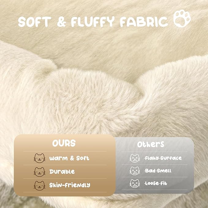 MoNiBloom 70 Inch Cat Tree Tower for Indoor Cats Large Adults, Tall Cat Tower with Scratching Post, Multi-Level Furniture Activity Center with Cat Condo Pet Play House, Beige