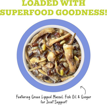 Weruva Awesome Bouncy Wet Dog Food, Chicken & Brown Rice, 14oz Can (Pack of 10)