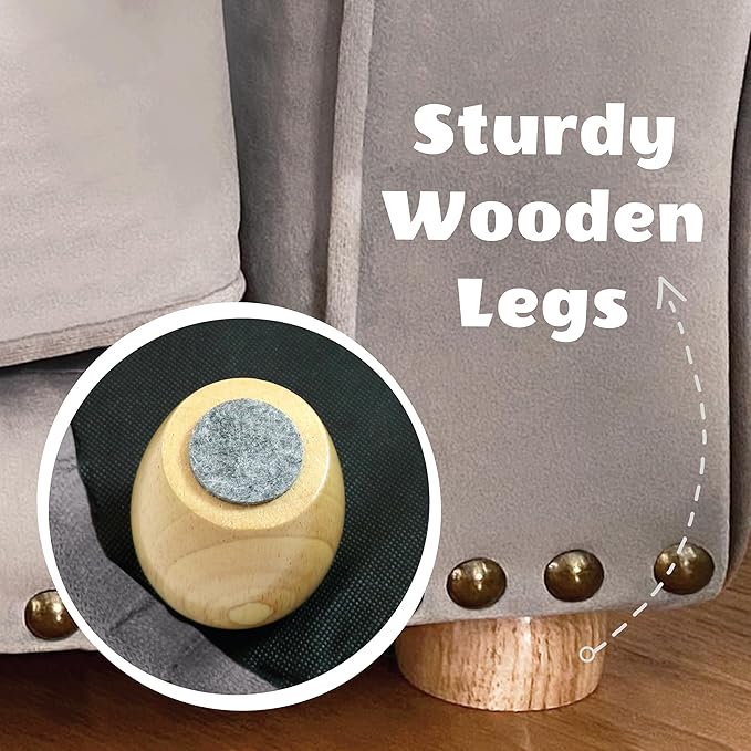 Critter Sitters 34-in. Faux Velvet Pet Bed Sofa in Dark Gray for Medium-Sized Dogs and Cats, Durable Indoor Pet Furniture for Bedroom, Living Room