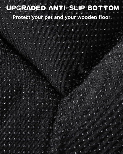 Washable Crate Pad for Medium Small Dogs - Soft Kennel Mat for Dog Cage, Anti-Slip Comfy Puppy Bed, 23" x 17", Gray