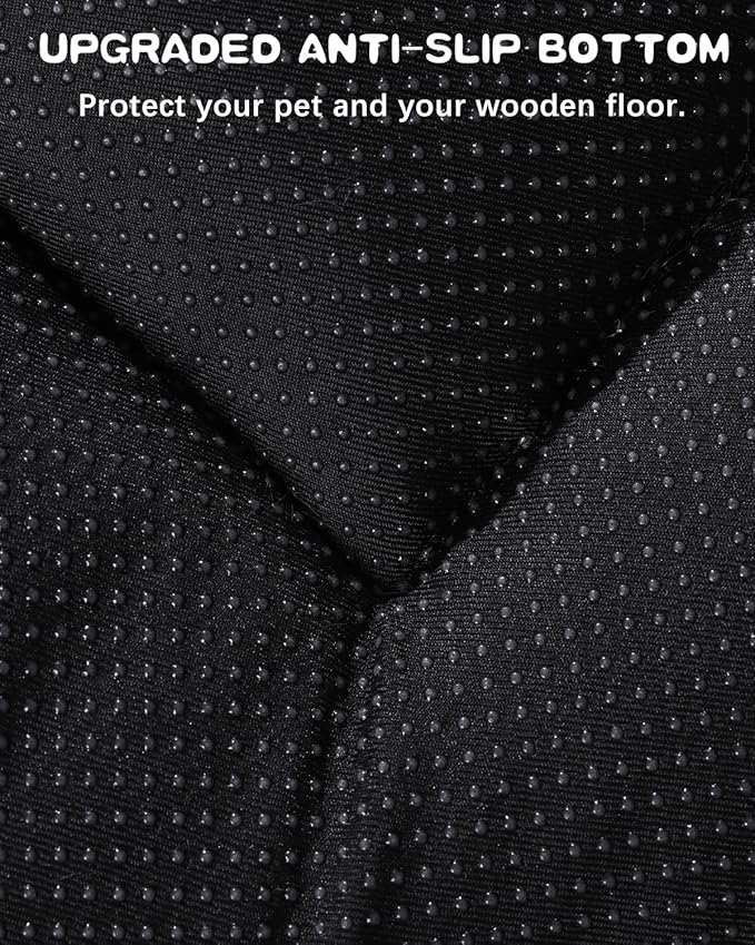 Washable Crate Pad for Medium Large Dogs - Soft Kennel Mat for Dog Cage, Anti-Slip Comfy Pet Bed, 35" x 22", Gray