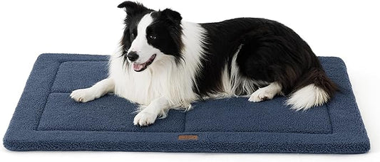 Bedsure Washable Dog Bed for Large Dogs, Soft Foam Floor Pet Mat, Lightweight Travel Flat Puppy Mattress for Indoor Pet