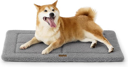 Bedsure Washable Dog Bed for Large Dogs, Soft Foam Floor Pet Mat, Lightweight Travel Flat Puppy Mattress for Indoor Pet