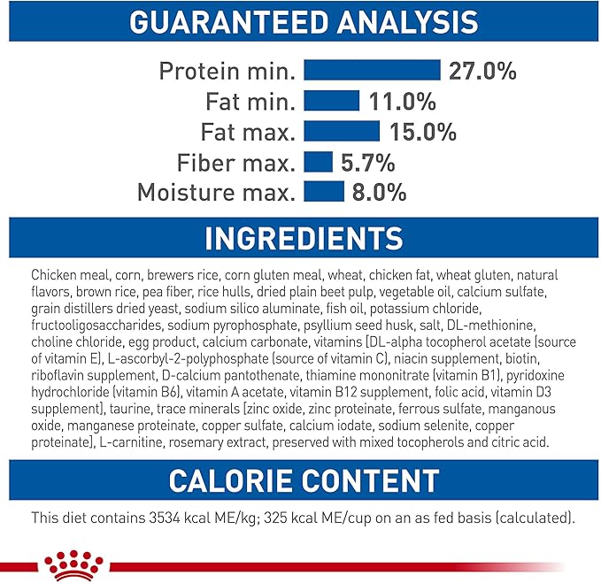 Royal Canin Feline Health Nutrition Indoor Adult Dry Cat Food, 15 lb Bag