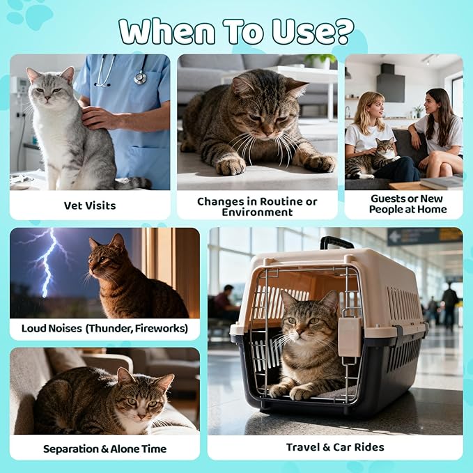 Wagmee Cat Calming Treats - 500 Crunchy & Creamy Cat Chews with Melatonin, Chamomile for Cat Stress and Anxiety Relief - Travel, Vet Visits, Storms and Separation Anxiety, Chicken and Krill Flavor