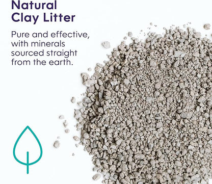 Litter Genie Light Unscented Clumping Cat Litter, 18.5 lbs | Lightweight 20% Lighter Natural Clay | Fast-Clumping, Odor Control, Dust-Free