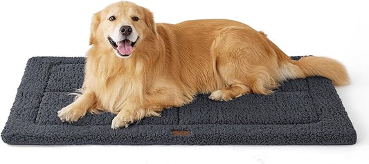 Bedsure Washable Dog Bed for Extra Large Dogs, Soft Foam Floor Pet Mat, Lightweight Travel Flat Puppy Mattress for Indoor Pet