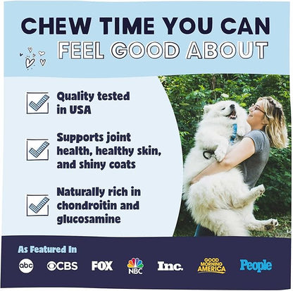 Pawstruck 2-in-1 Collagen Wrapped Jerky Natural Treats for Dogs - 5 Medium Rolls - Limited Ingredient Grain Free for Small, Medium, and Large Dogs