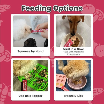 Choolip Squeeze Vita Stick Lickable Cat Treats & Dog Puree – 49-Count Heart Support Tubes, Creamy Grain-Free High-Protein Puree with Omega 3, Taurine, L-Carnitine & CoQ10 for Healthy Heart & Energy